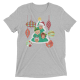 A Golden Christmas (Retail Triblend)-Triblend T-Shirt-Swish Embassy