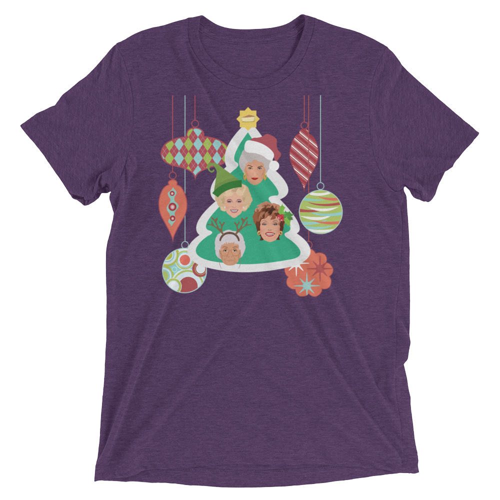 A Golden Christmas (Retail Triblend)-Triblend T-Shirt-Swish Embassy