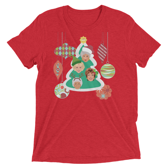 A Golden Christmas (Retail Triblend)-Triblend T-Shirt-Swish Embassy