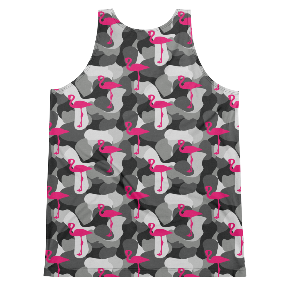 Battle Flamingo (Allover Tank Top)-Allover Tank Top-Swish Embassy