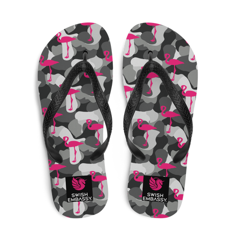 Battle Flamingo (Flip Flops)-Flip Flops-Swish Embassy