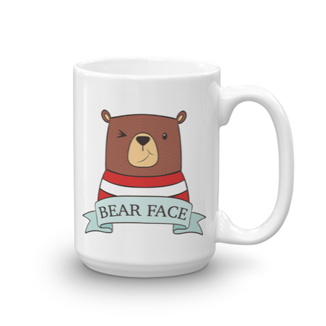 Bear Face (Mug)-Mugs-Swish Embassy