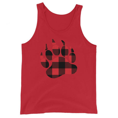 Bear Paw Plaid (Tank Top)-Tank Top-Swish Embassy