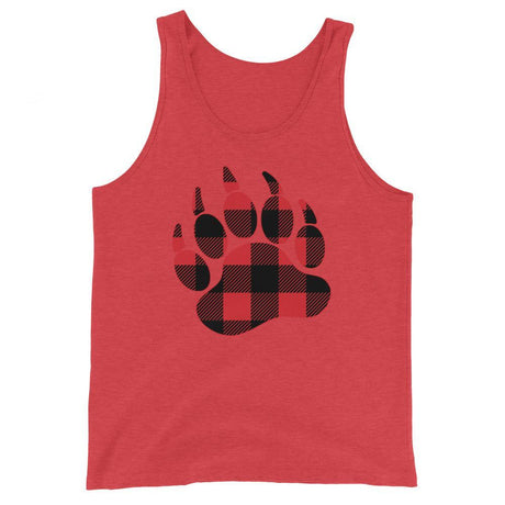 Bear Paw Plaid (Tank Top)-Tank Top-Swish Embassy