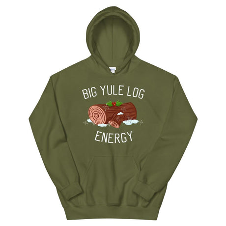 Big Yule Log Energy (Hoodie)-Christmas Hoodies-Swish Embassy