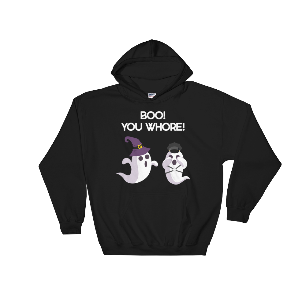 Boo, You Whore! (Hoodie)-Hoodie-Swish Embassy