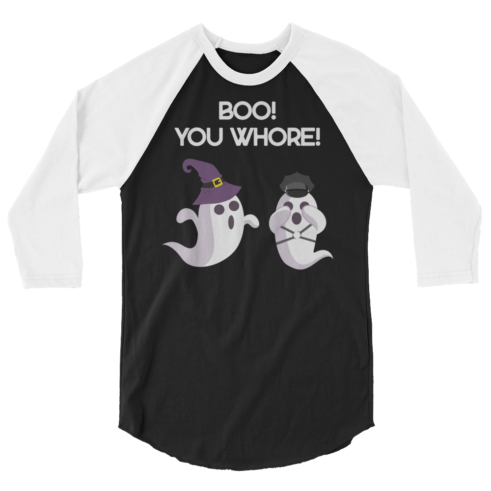 Boo! You Whore! (Raglan)-Raglan-Swish Embassy