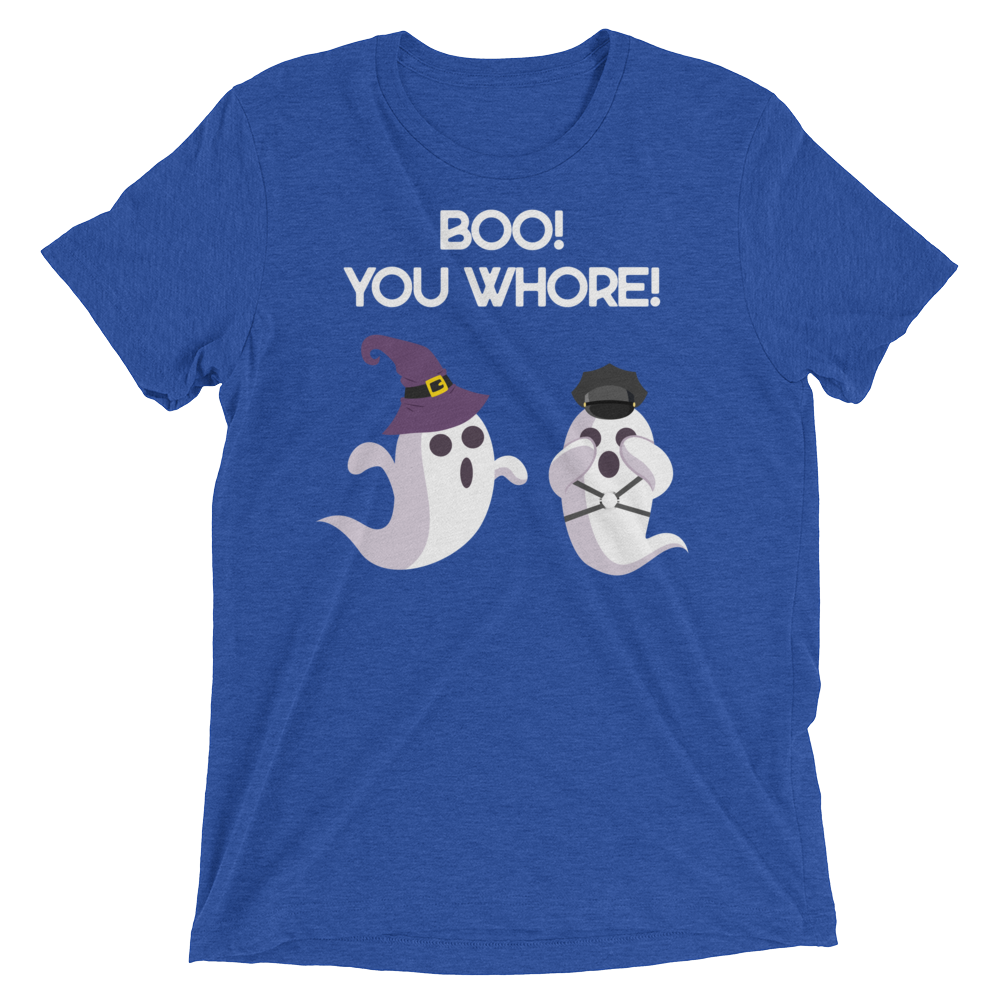 Boo! You Whore! (Retail Triblend)-Triblend T-Shirt-Swish Embassy