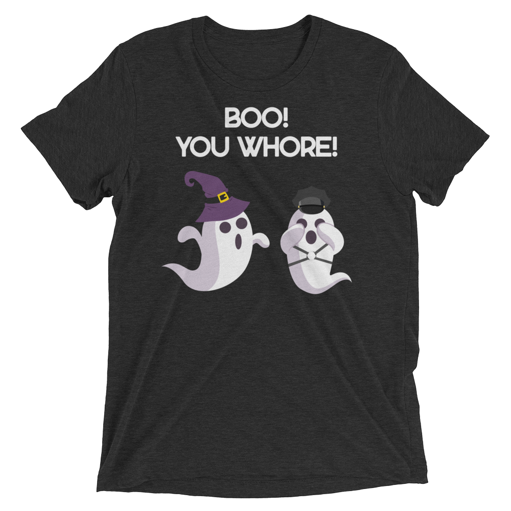 Boo! You Whore! (Retail Triblend)-Triblend T-Shirt-Swish Embassy