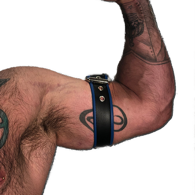 Buckle Armband with Color Piping-Leather-Swish Embassy