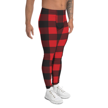 Buffalo Plaid Lumberjack (Leggings)-Meggings-Swish Embassy