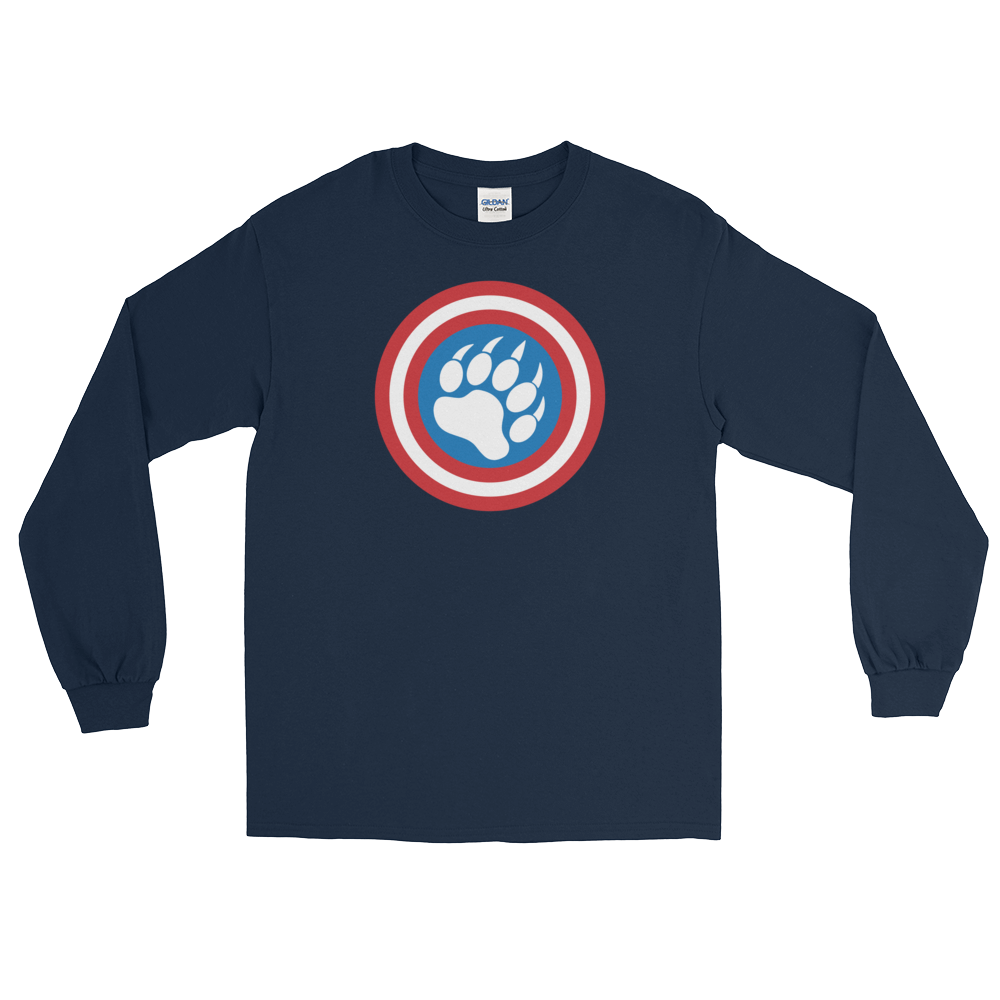 Cap'n Ameribear (Long Sleeve)-Long Sleeve-Swish Embassy