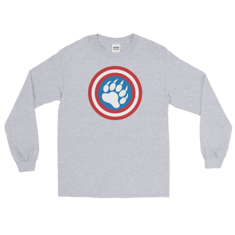 Cap'n Ameribear (Long Sleeve)-Long Sleeve-Swish Embassy