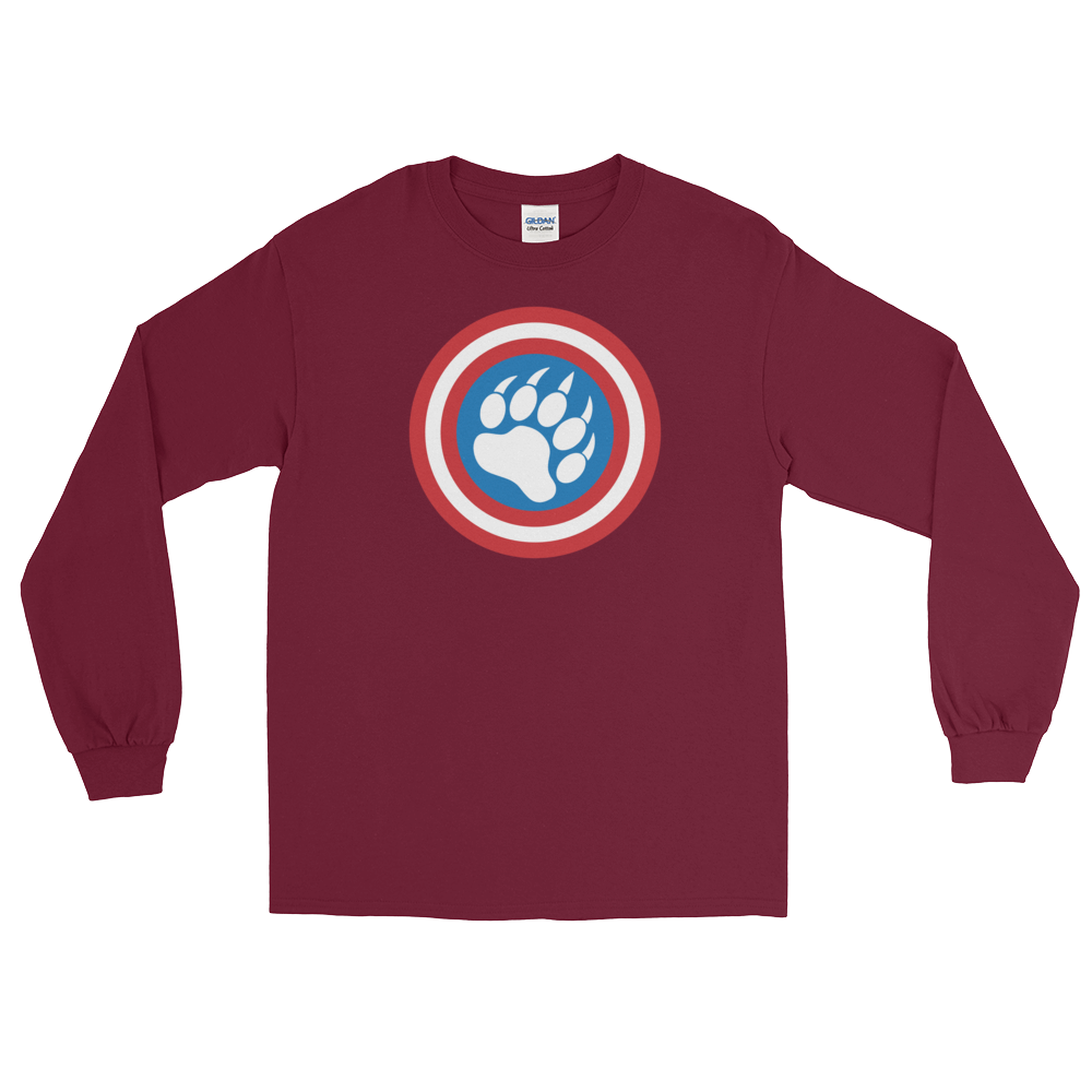 Cap'n Ameribear (Long Sleeve)-Long Sleeve-Swish Embassy