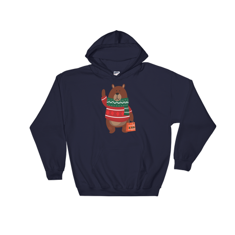 Christmas Bear (Hoodie)-Christmas Hoodies-Swish Embassy