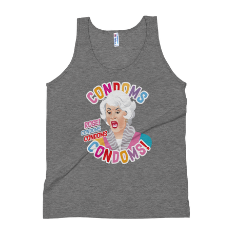 Condoms! (Triblend Tank Top)-Tank Top-Swish Embassy