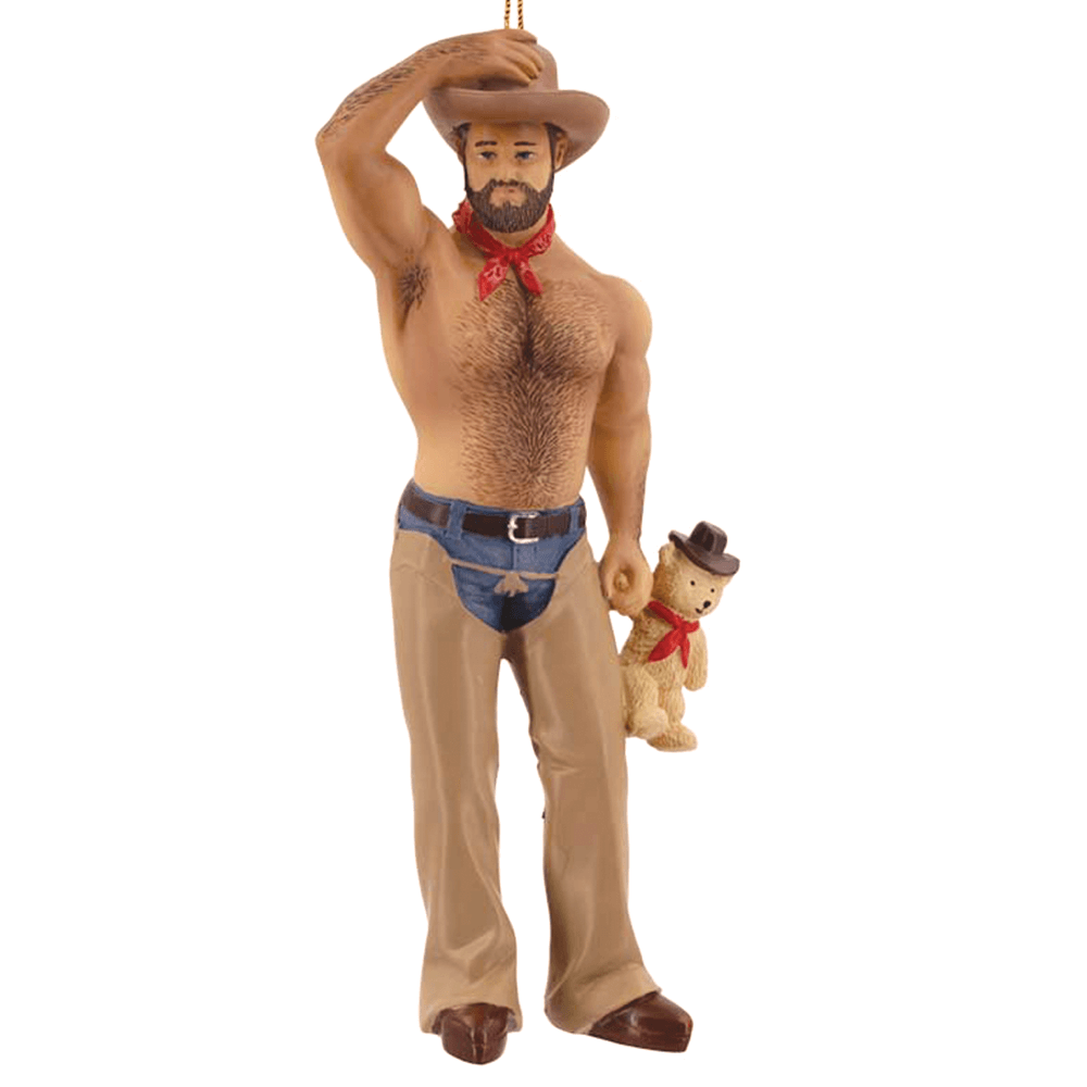 Cowboy Bear (Ornament)-Ornament-Swish Embassy