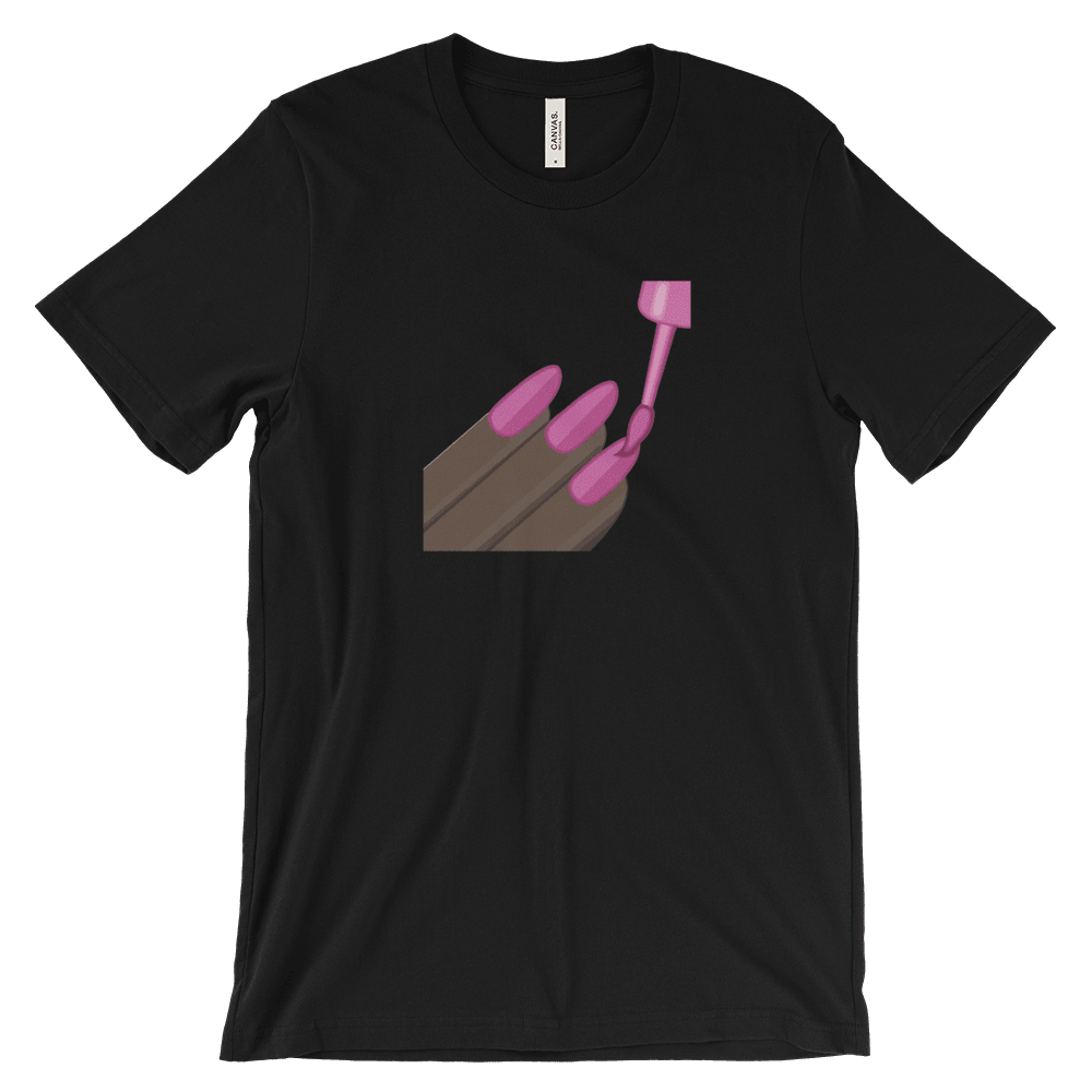 Dark Nail Polish Emoji-T-Shirts-Swish Embassy