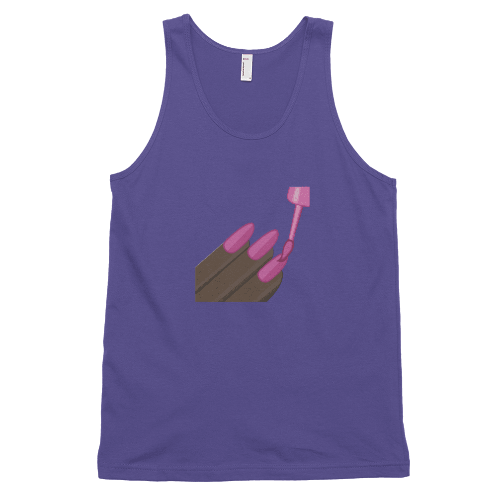 Dark Nail Polish Emoji (Tank Top)-Tank Top-Swish Embassy