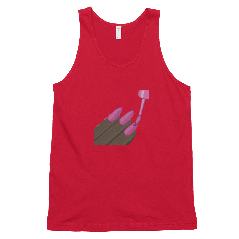 Dark Nail Polish Emoji (Tank Top)-Tank Top-Swish Embassy