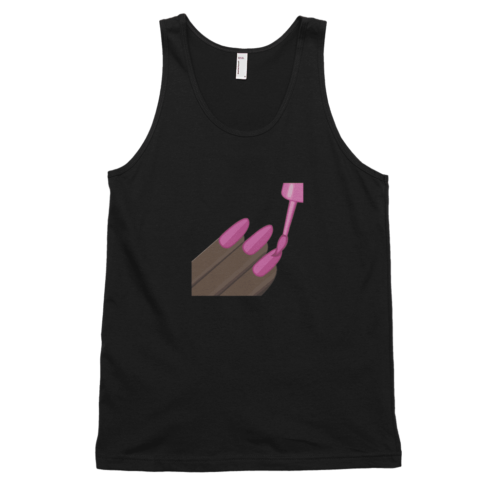 Dark Nail Polish Emoji (Tank Top)-Tank Top-Swish Embassy