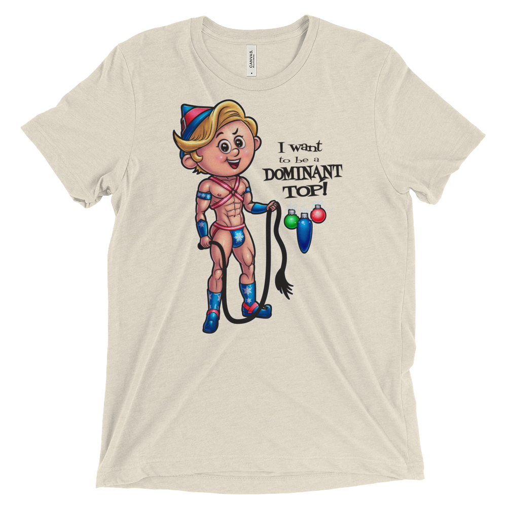 Dom Top Elf (Retail Triblend)-Triblend T-Shirt-Swish Embassy