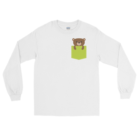 Faux Pocket Bear (Long Sleeve)-Long Sleeve-Swish Embassy