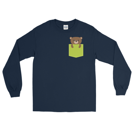 Faux Pocket Bear (Long Sleeve)-Long Sleeve-Swish Embassy