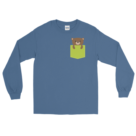 Faux Pocket Bear (Long Sleeve)-Long Sleeve-Swish Embassy