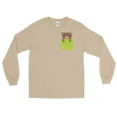 Faux Pocket Bear (Long Sleeve)-Long Sleeve-Swish Embassy