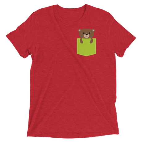 Faux Pocket Bear (Retail Triblend)-Triblend T-Shirt-Swish Embassy