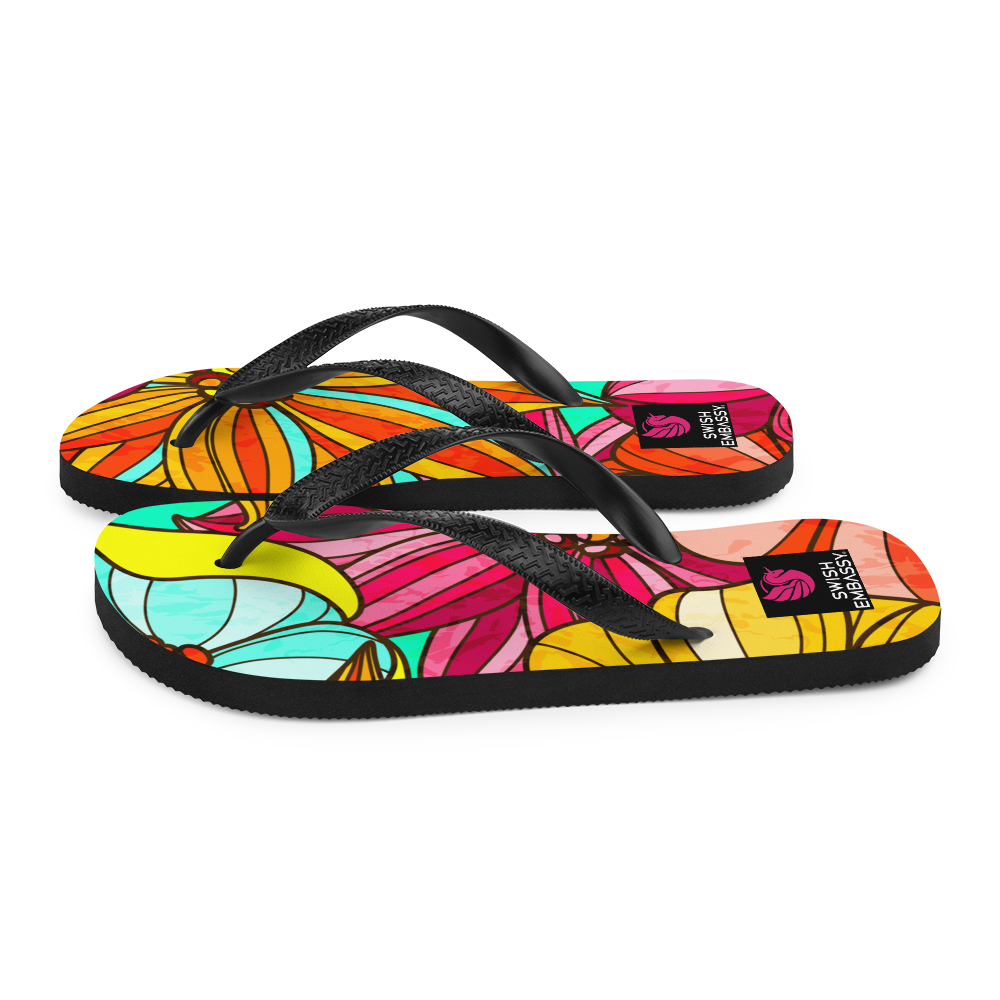 Festive Flower (Flip Flops)-Swish Embassy