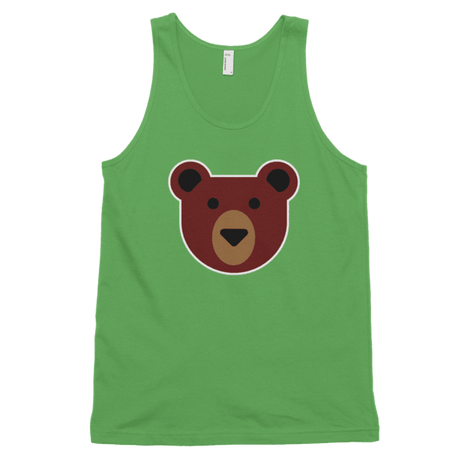 Flat Bear (Tank)-Tank Top-Swish Embassy