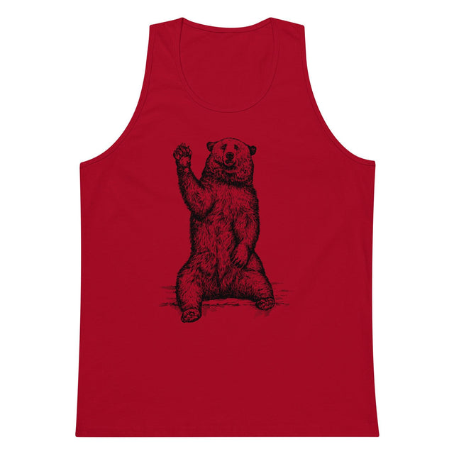 Friendly Bear (Tank Top)-Tank Top-Swish Embassy