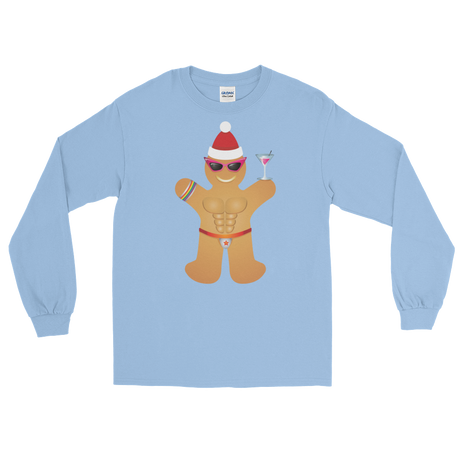 Gingerbread Circuit Man (Long Sleeve)-Long Sleeve-Swish Embassy