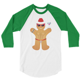 Gingerbread Circuit Man (Raglan)-Raglan-Swish Embassy