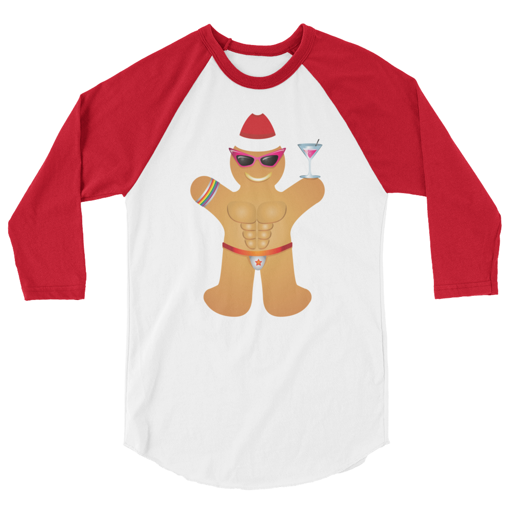 Gingerbread Circuit Man (Raglan)-Raglan-Swish Embassy