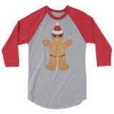 Gingerbread Circuit Man (Raglan)-Raglan-Swish Embassy