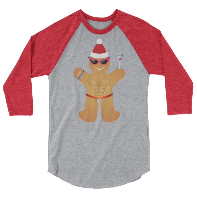 Gingerbread Circuit Man (Raglan)-Raglan-Swish Embassy