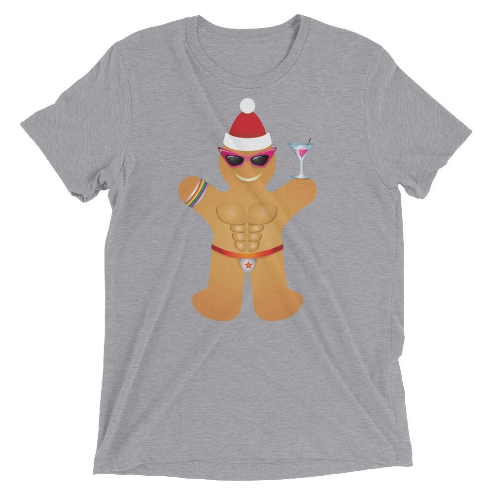 Gingerbread Circuit Man (Retail Triblend)-Triblend T-Shirt-Swish Embassy