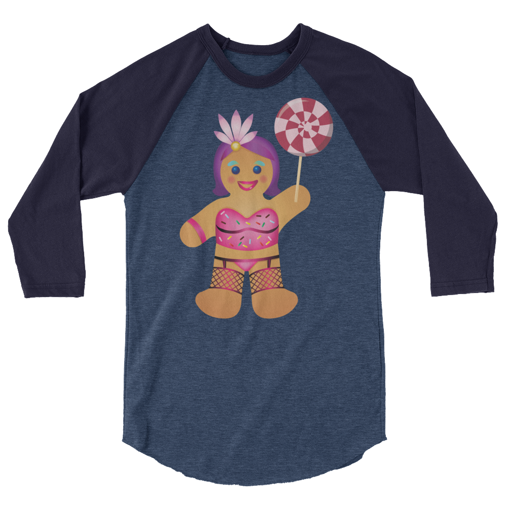 Gingerbread Drag Queen (Raglan)-Raglan-Swish Embassy