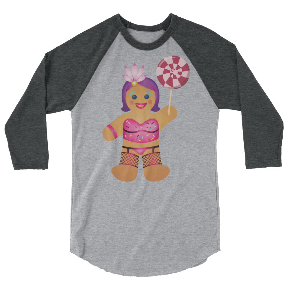 Gingerbread Drag Queen (Raglan)-Raglan-Swish Embassy