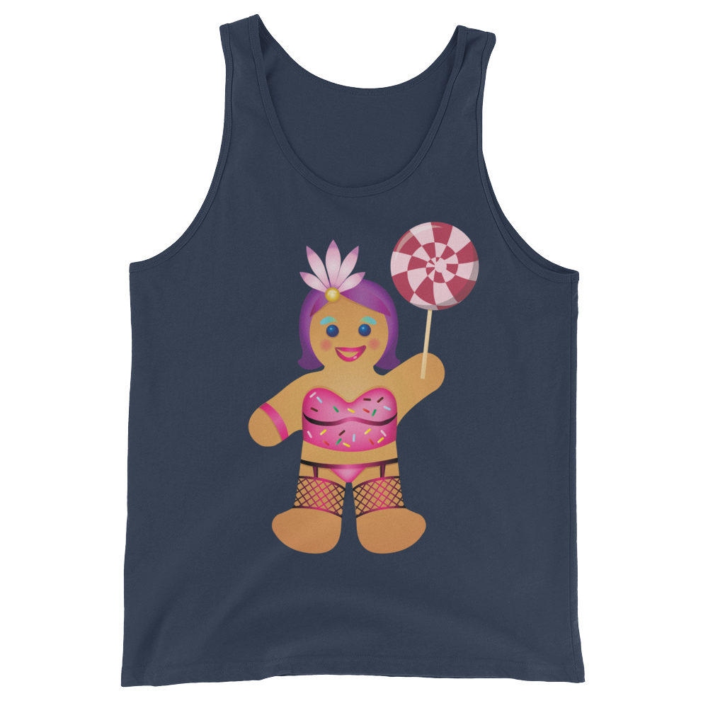 Gingerbread Drag Queen (Tank Top)-Christmas Tanks-Swish Embassy