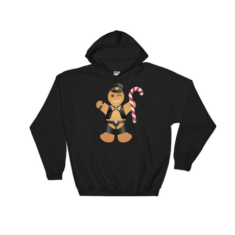 Gingerbread Leather Man (Hoodie)-Christmas Hoodies-Swish Embassy