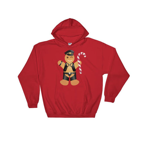 Gingerbread Leather Man (Hoodie)-Christmas Hoodies-Swish Embassy