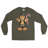 Gingerbread Leather Man (Long Sleeve)-Long Sleeve-Swish Embassy