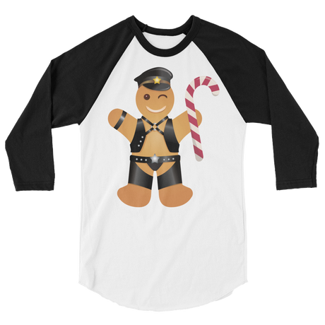 Gingerbread Leather Man (Raglan)-Raglan-Swish Embassy