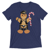 Gingerbread Leather Man (Retail Triblend)-Triblend T-Shirt-Swish Embassy