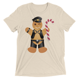 Gingerbread Leather Man (Retail Triblend)-Triblend T-Shirt-Swish Embassy