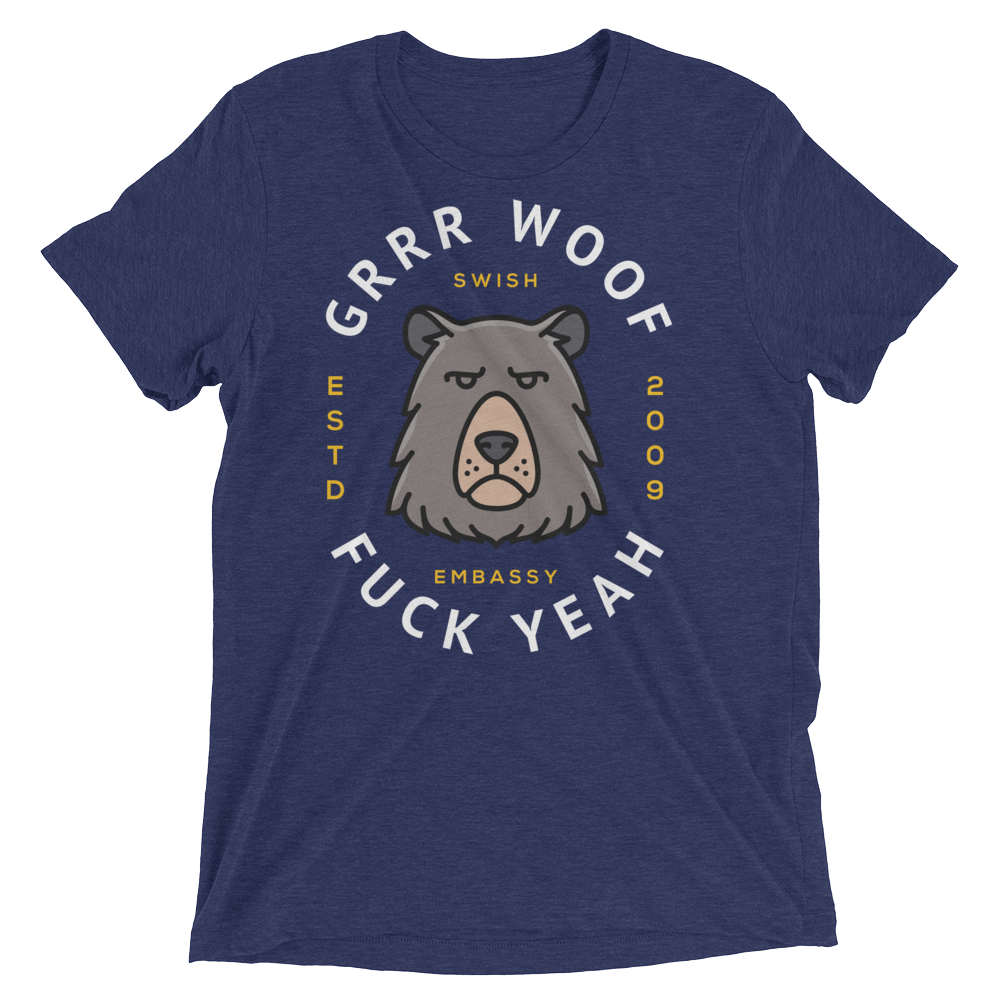 Grrr Woof (Retail Triblend)-Triblend T-Shirt-Swish Embassy